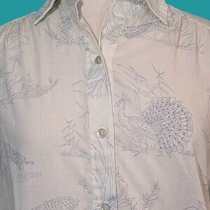Vintage Peacock Blouse Preowned